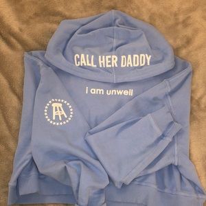 Call Her Daddy “Unwell” cropped hoodie